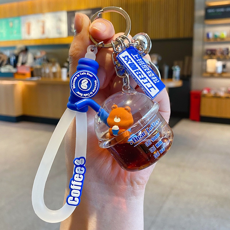 Móc Khóa Hình Ly Trà Sữa Xinh Xắn Sáng Tạo