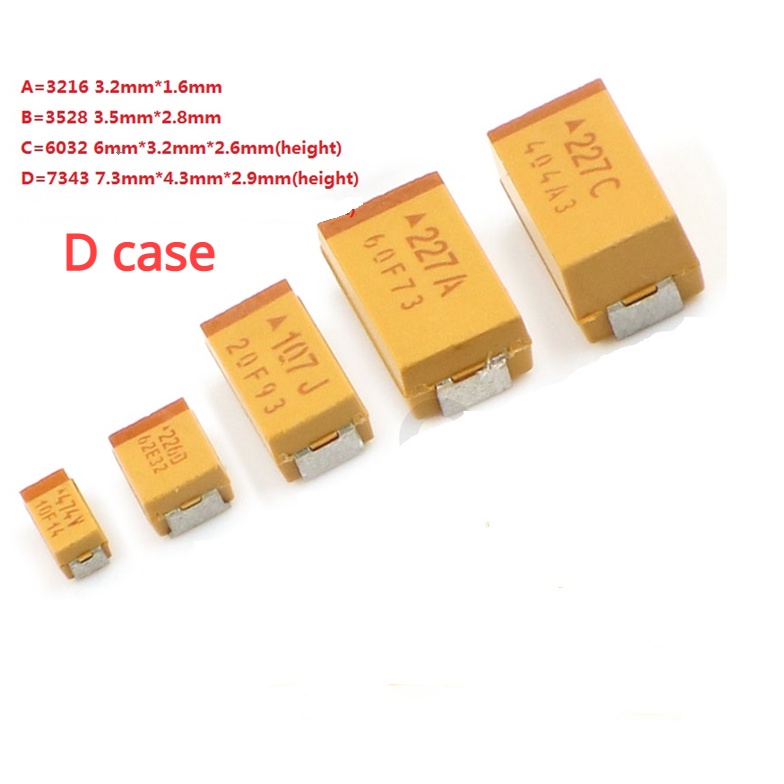 Set 10 Tụ Điện D 7343 10UF 22UF 33UF 47UF 100UF 220UF 330UF 470UF 10V 16V 25V 35V Chuyên Dụng