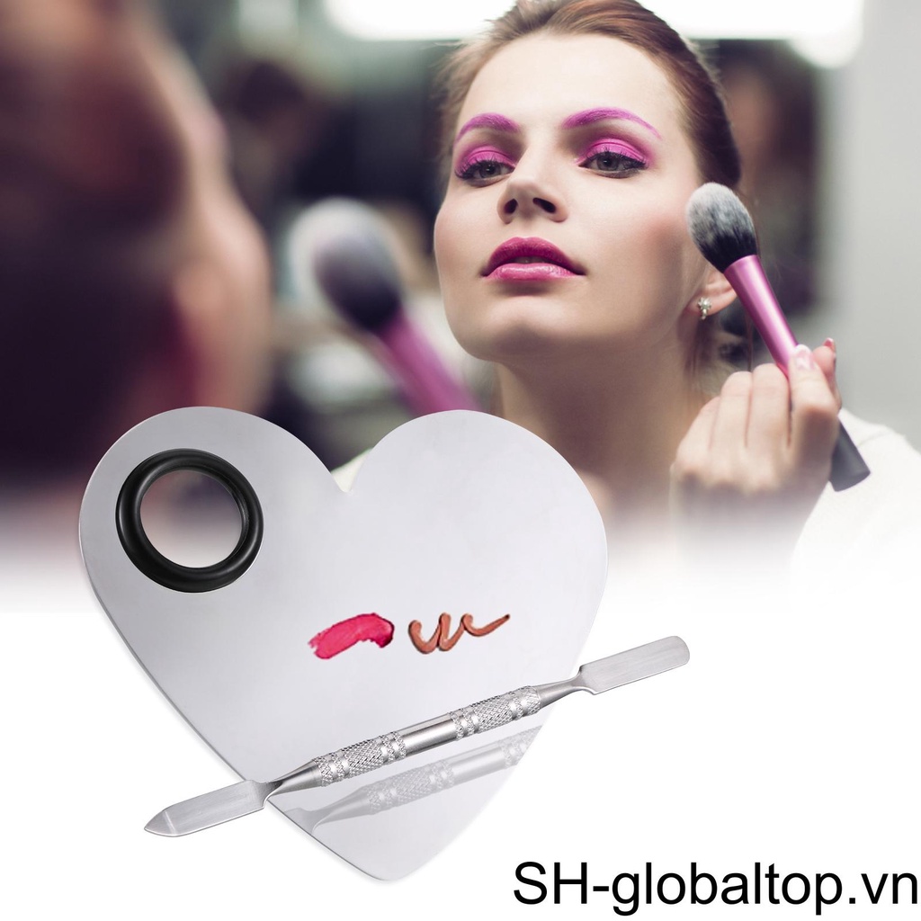 Thanh Trộn Màu Nước Trang Trí Móng Tay Trái Tim Trong Suốt Bằng Thép Không Gỉ