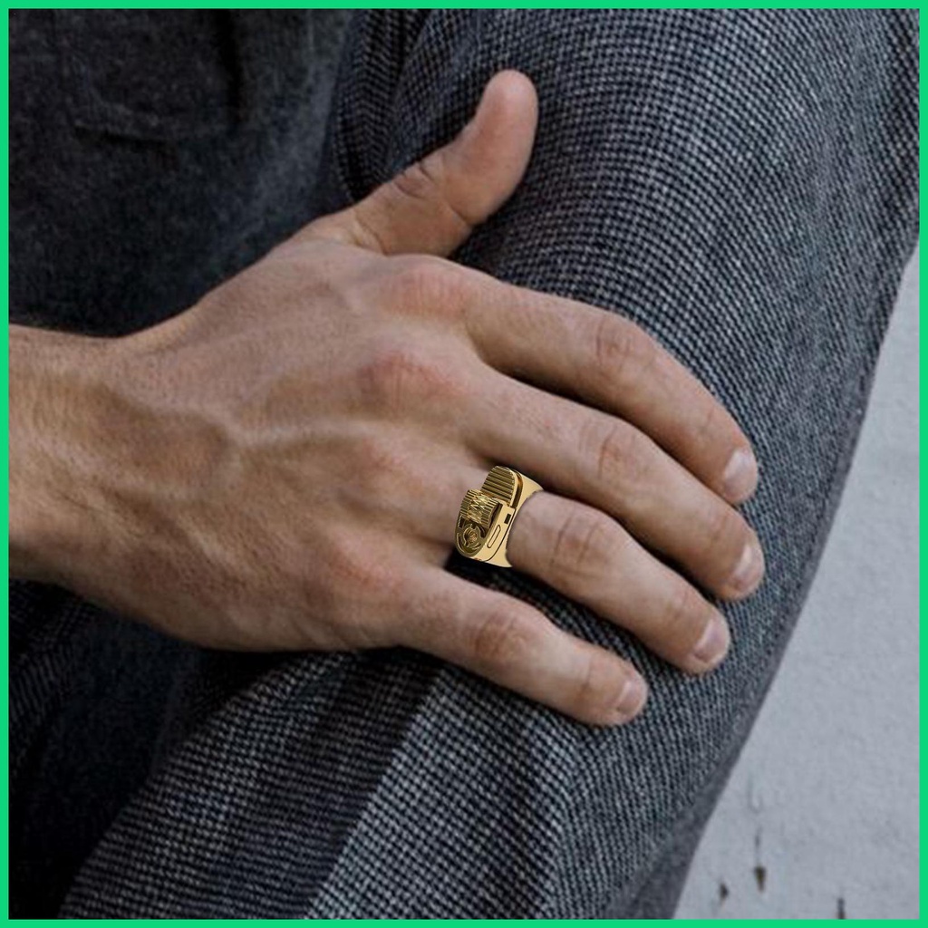 Nhẫn Nam Bằng Hợp Kim Thiết Kế Sáng Tạo Phong Cách Punk Âu Mỹ