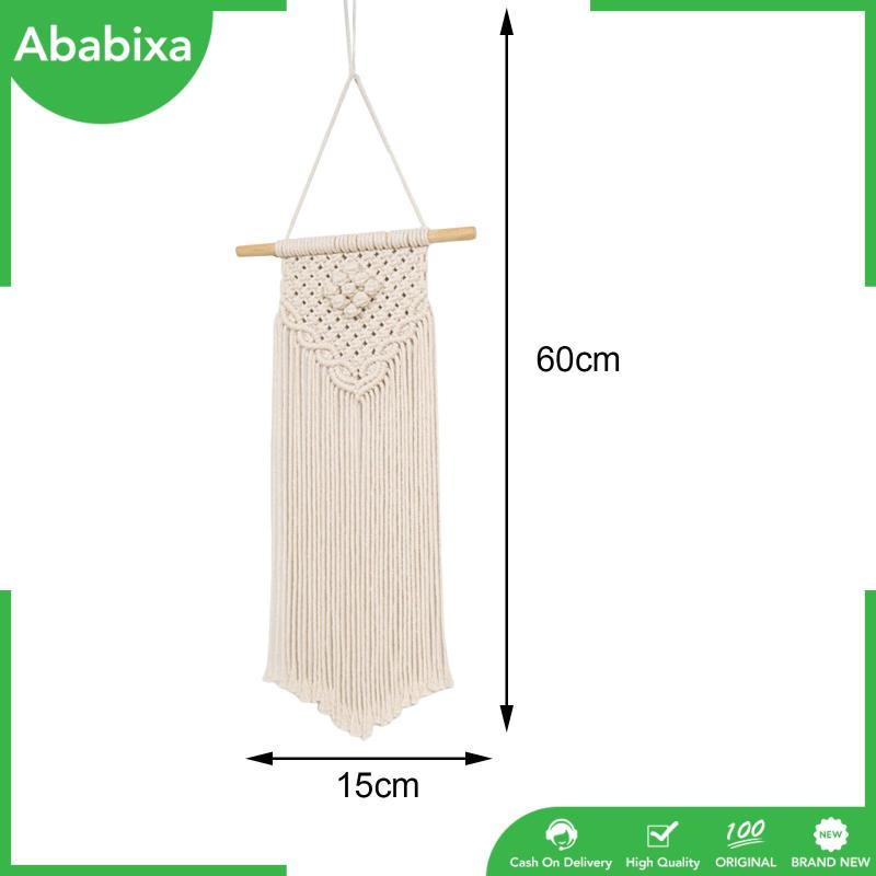 Thảm Dệt Macrame Treo Tường Trang Trí Phòng Ngủ / Nhà Trẻ Kiểu Hình Học Phong Cách Boho Bohemian