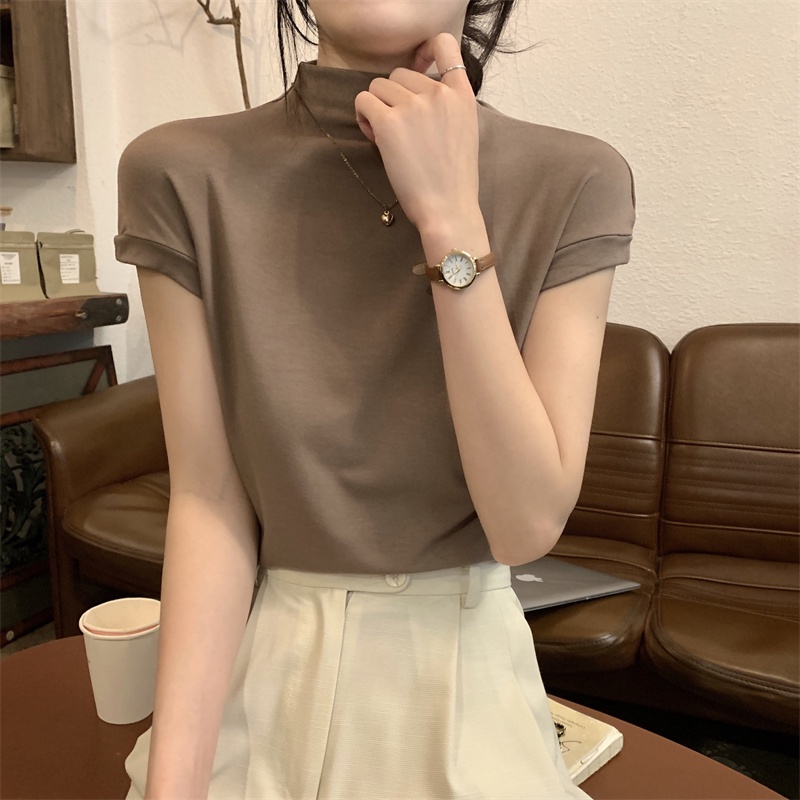 Áo Thun Nữ Ngắn Tay Cổ Bẻ Thời Trang Hàn Quốc