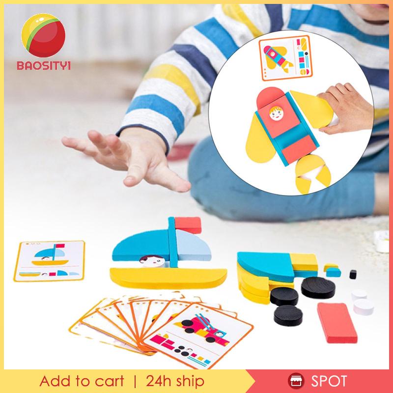 [Baosity1] Bộ Xếp Hình Montessori Cho Bé Từ 3 Tuổi