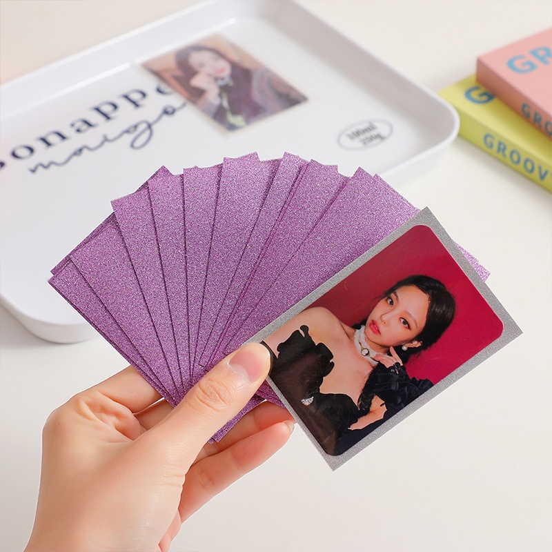 Set 20 Tấm Phim Dày 0.2mm Màu Kẹo Bảo Vệ Thẻ Ảnh