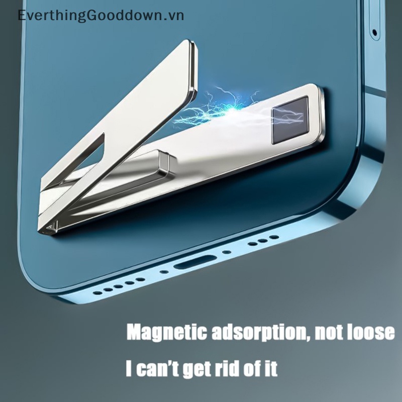 Everthingooddown Giá Đỡ Điện Thoại Bằng Kim Loại Nam Châm Siêu Mỏng Có Thể Gập Lại 2023 vn