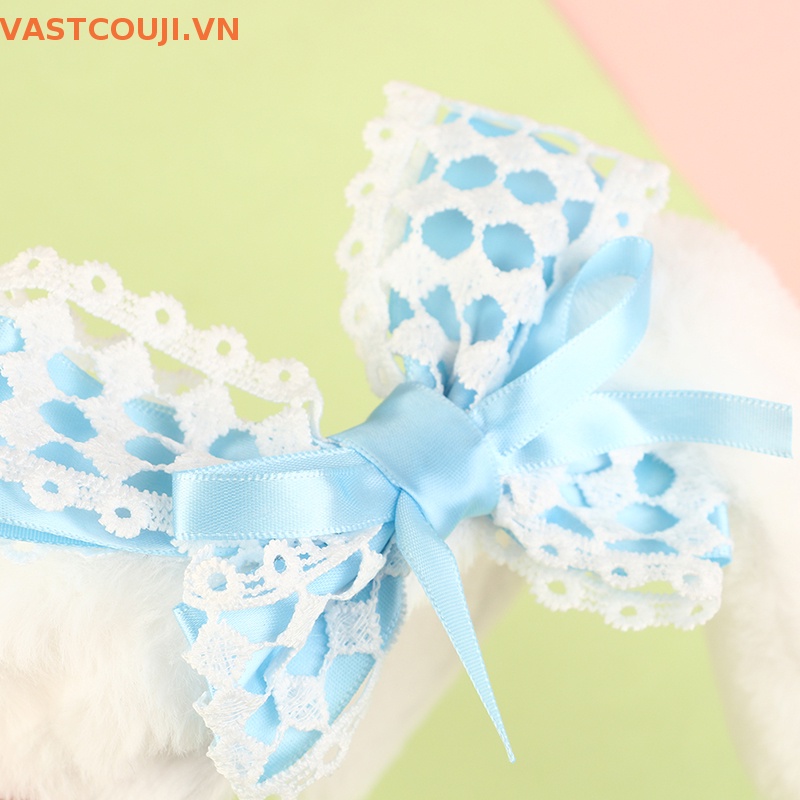 Băng Đô Cài Tóc Hình Tai Cún Hoạt Hình Bằng Vải Lông Nhung Dễ Thương Xinh Xắn