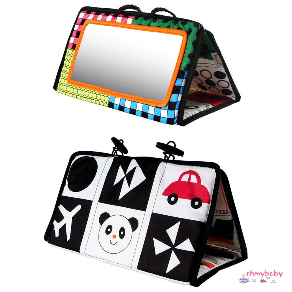 [Sẵn sàng] Gương Đôi Hoạt Động Tương Phản Cao Phát Triển Màu Đen Và Trắng Đồ Chơi Cho Trẻ Sơ Sinh Bé Trai Gái Ghế Sau Mặt Dây Chuyền [P/6]