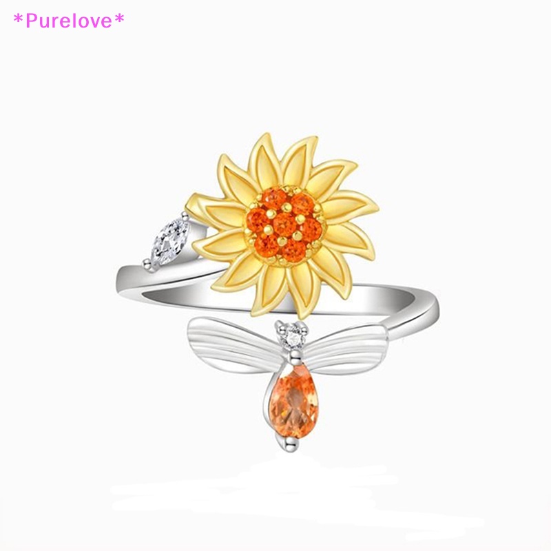 1 Nhẫn Hình Hoa Hướng Dương Thời Trang Dành Cho Nữ Mới