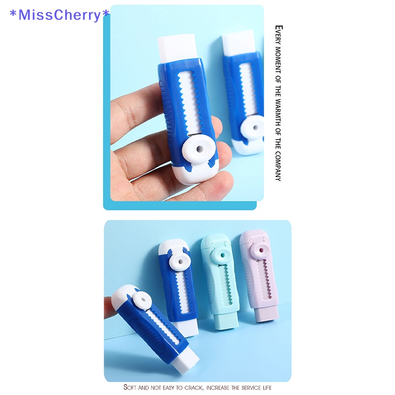 1 Bộ Gôm Tẩy Bút Chì Màu Bằng Nhựa Có Thể Thu Gọn Tiện Dụng Mới