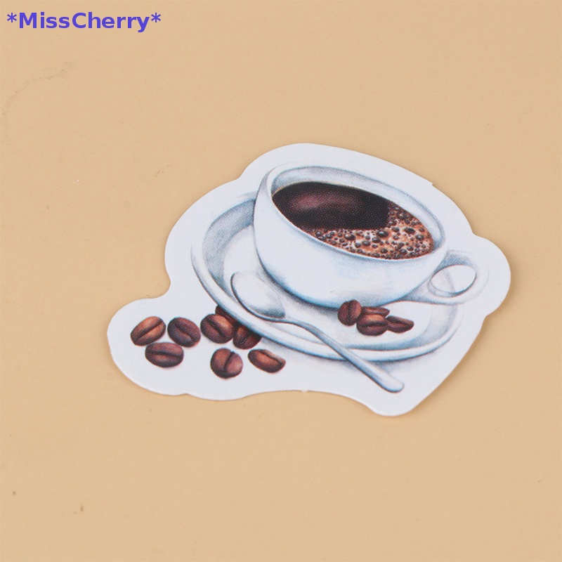 Hộp 46 Miếng Dán Chủ Đề Cà Phê Cổ Điển Trang Trí Điện Thoại / Sổ Tay / Sổ Ghi Kế Hoạch Mới