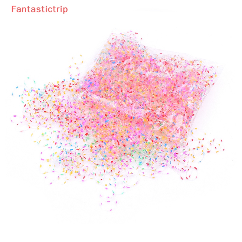 Set 1000 Dây Thun Cột Tóc Không Đau Dùng Một Lần Dành Cho Bé Gái