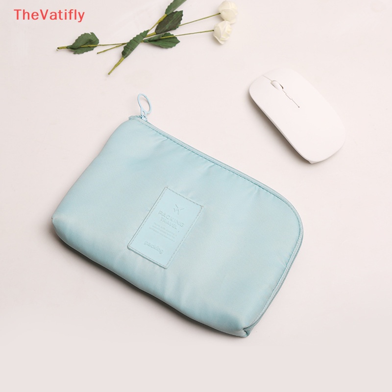 [Thevalifly] Túi Đựng Dây Cáp Sạc USB Kỹ Thuật Số Nhỏ Gọn Cho Điện Thoại Di Động Khi Đi Du Lịch