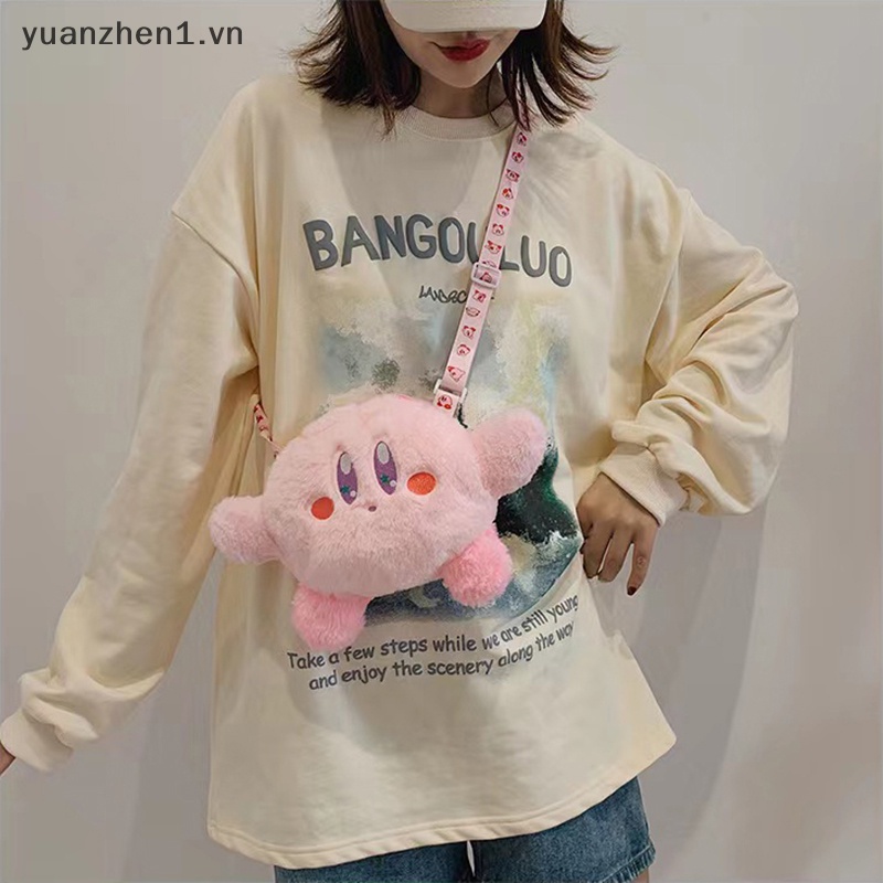 Túi Đeo Chéo Hình Ngôi Sao Kirby Nhồi Bông Dễ Thương