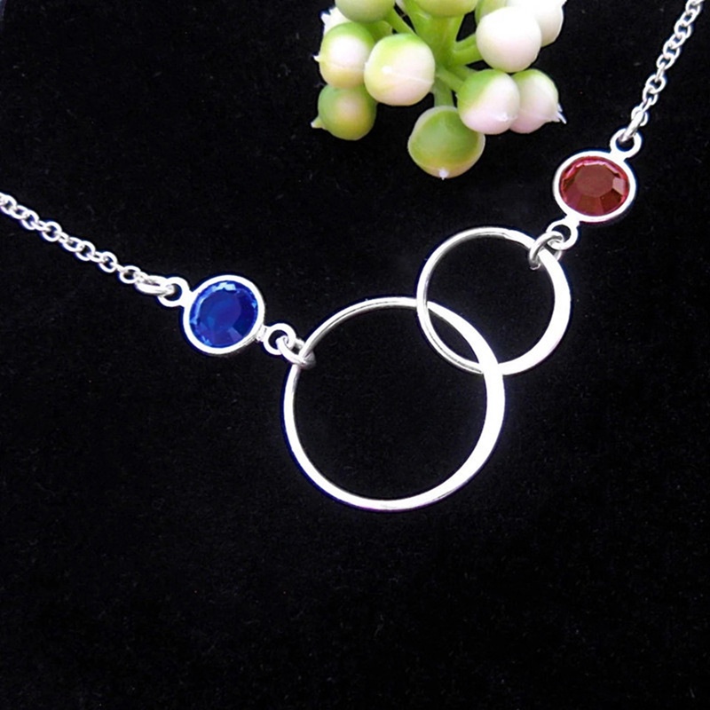 Dây Chuyền Mặt Tròn Đính Đá Zircon Thời Trang
