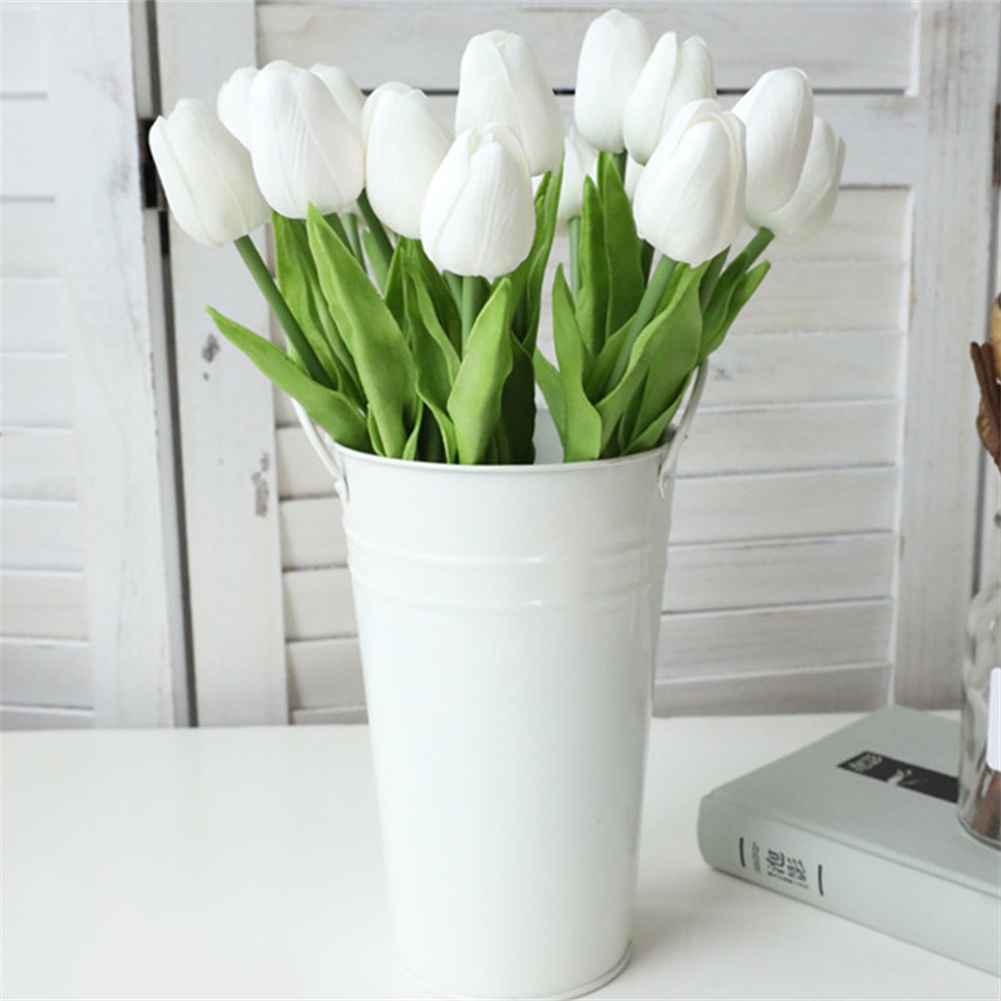 Hoa Tulip Giả Mini Trang Trí Phòng Khách Đám Cưới