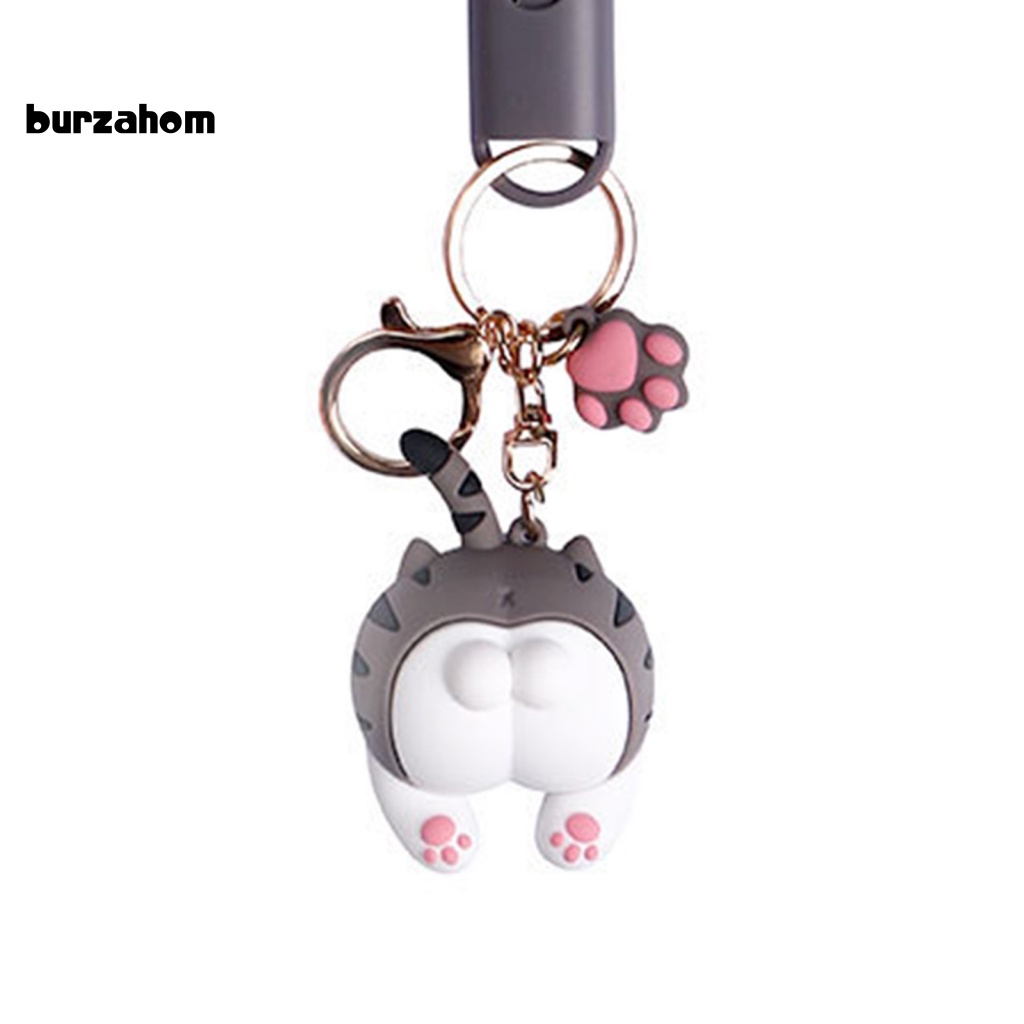 Dây Cáp Sạc Micro USB Type-C 8Pin Thiết Kế Móc Khóa Hình Mông Mèo Hoạt Hình Siêu Tốc Độ Cao 3 Trong 1 Cho Android