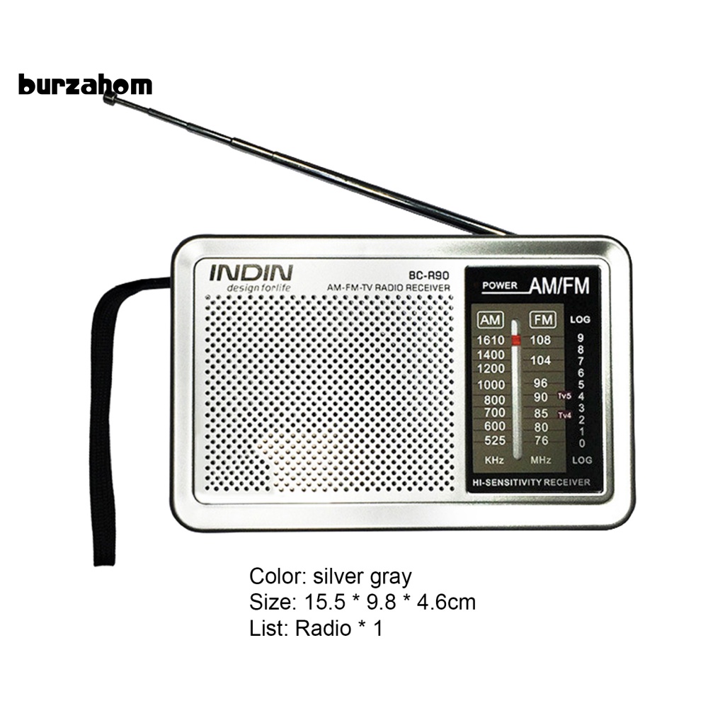 Radio Không Dây BC-R90 FM Đa Năng Cho Người Lớn Tuổi