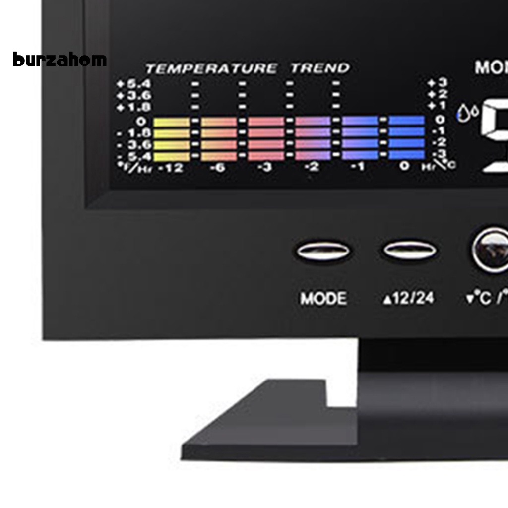 Đồng Hồ Kỹ Thuật Số Bur 8082T Màn Hình LED Hiển Thị Nhiệt Độ Và Độ Ẩm Không Khí Trong Nhà