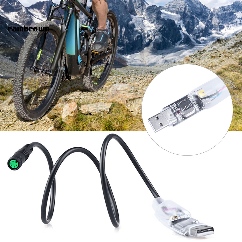 &lt; Rainbrown &gt; Dây Cáp Ổ Đĩa Trung Bình Bằng Nhựa Chống Đâm Thủng Độ Cao Có Cáp USB Cho Xe Đạp