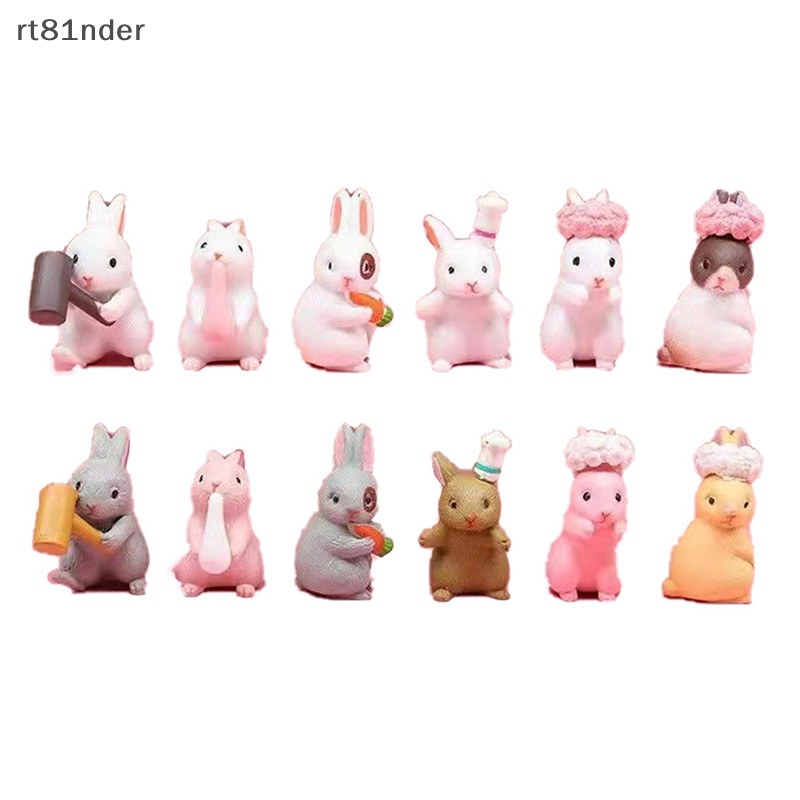 Đồ trang trí Chú Thỏ Mini Để Bàn Trang Trí Sáng Tạo Vui Nhộn