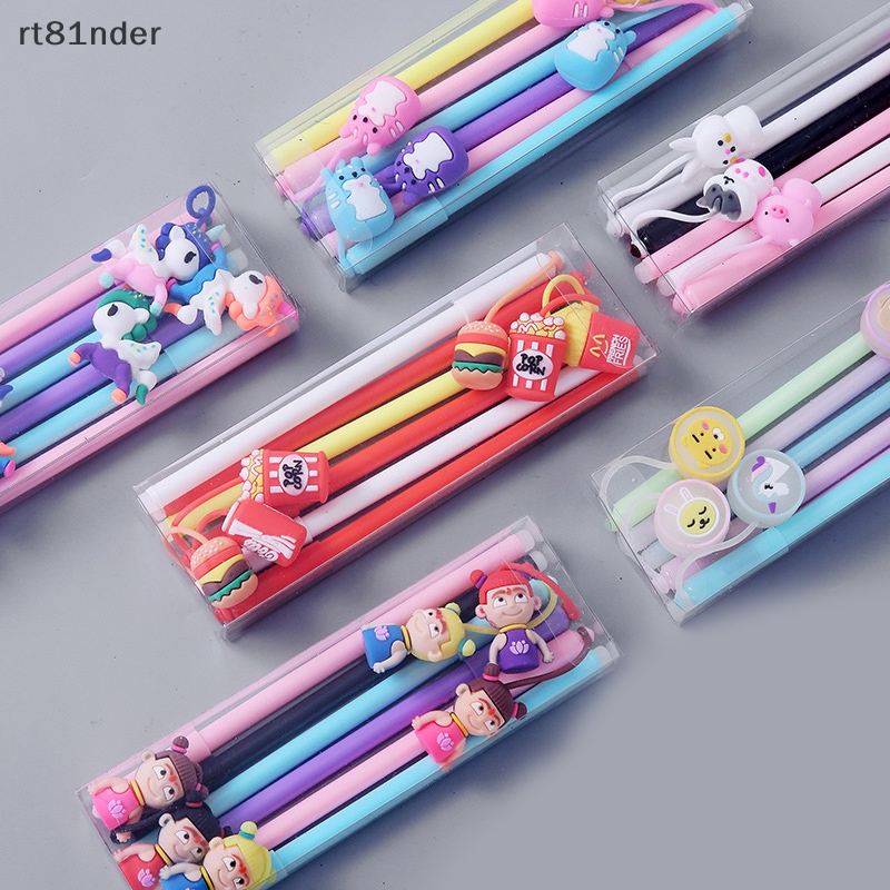 Rt set 6 Bút Mực Nước Có Thể Xóa Được Họa Tiết Hoạt Hình Dành Cho Học Sinh / Văn Phòng