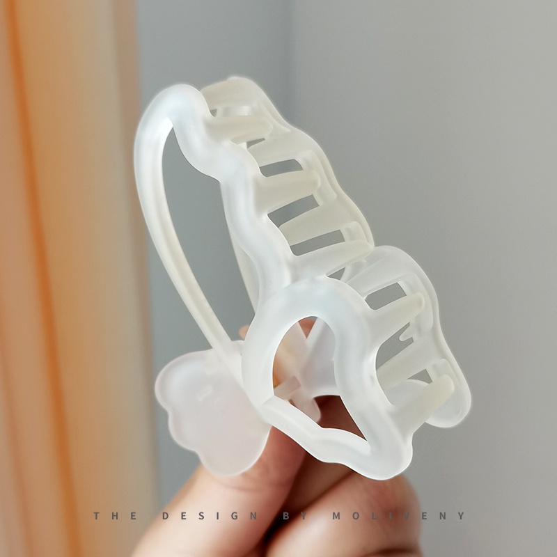 Kẹp Tóc Trong Suốt Hình Bướm Thanh Lịch Và Ngọt Ngào Mới