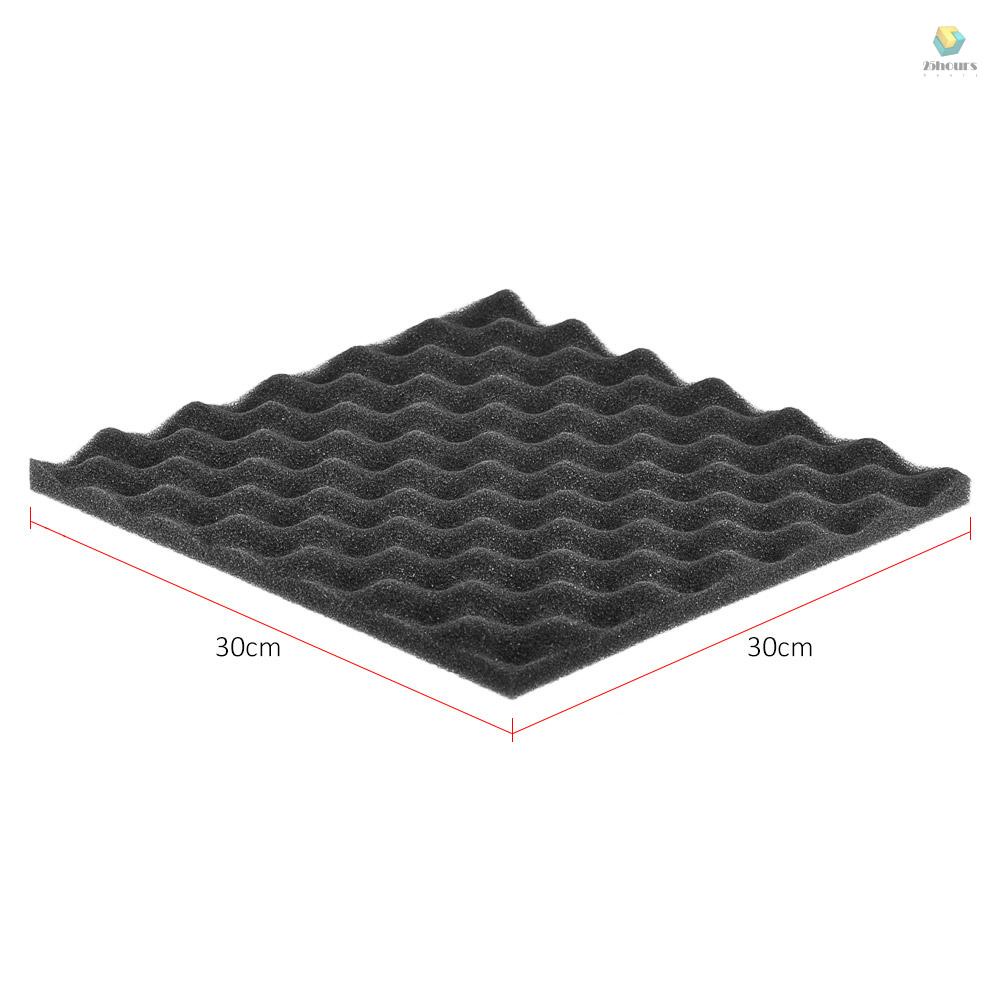Set 36 Miếng Xốp Cách Âm 30 * 30cm / 12 * 12in Màu Xám Đậm Chuyên Dụng Cho Phòng Thu
