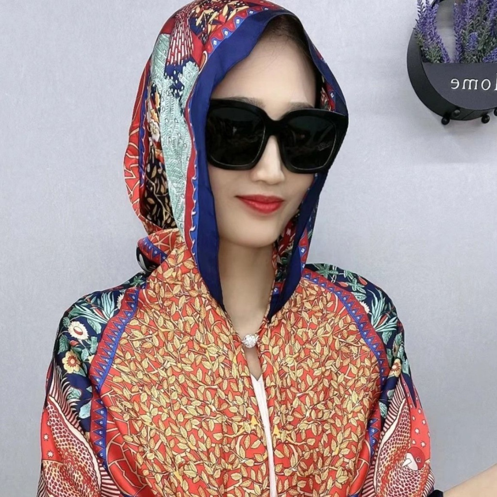 Áo Choàng Chống Nắng Có Mũ Trùm Đầu Và Khóa Nam Châm Phong Cách Thời Trang Mới