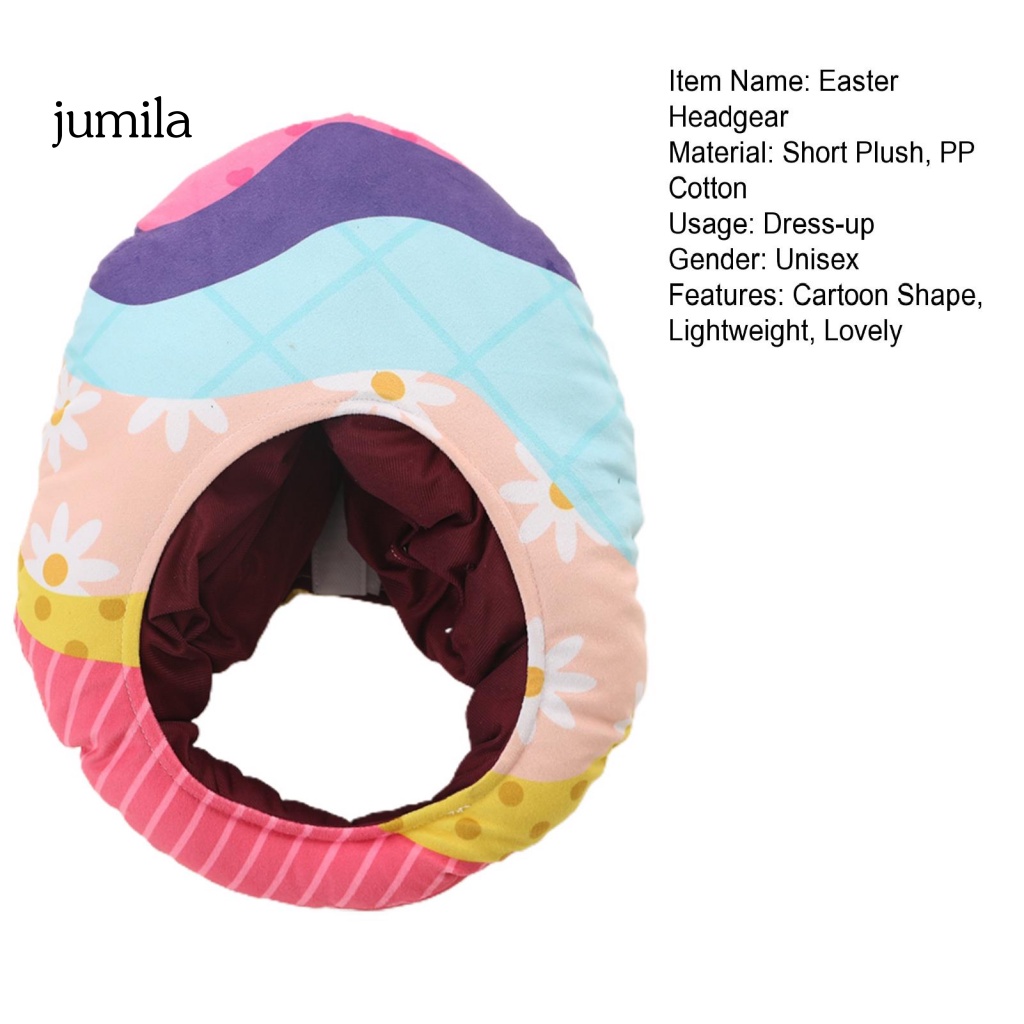 Mũ Hình Quả Trứng Phục Sinh Bằng Cotton PP Mềm Mại Nhiều Màu Sắc Dùng Hóa Trang Chụp Ảnh