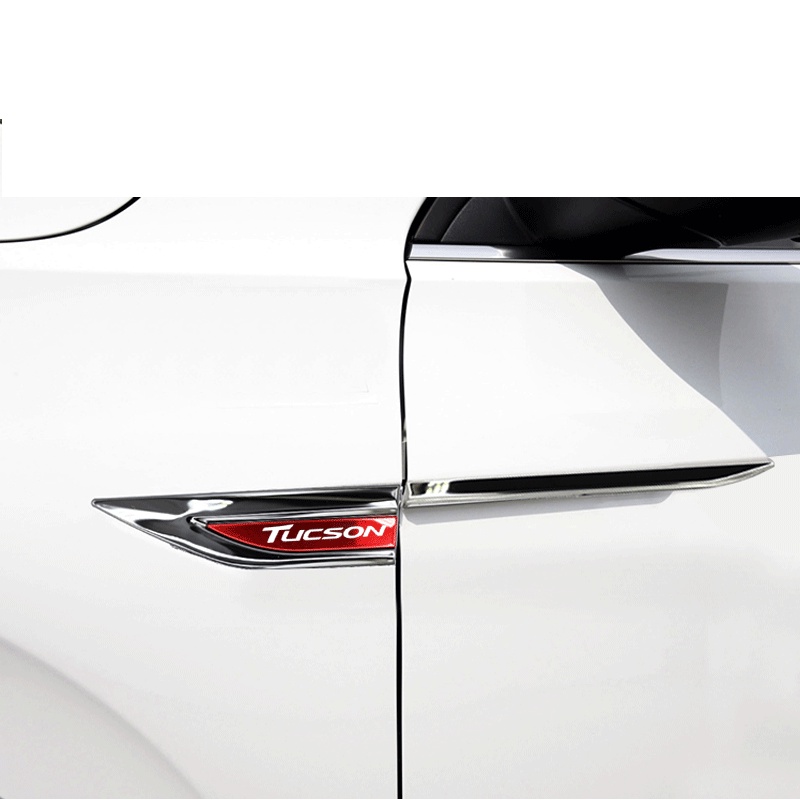 FENDER Miếng Dán Kim Loại Trang Trí Tấm Chắn Bùn Xe Hơi Hyundai Tucson ML TL NX4