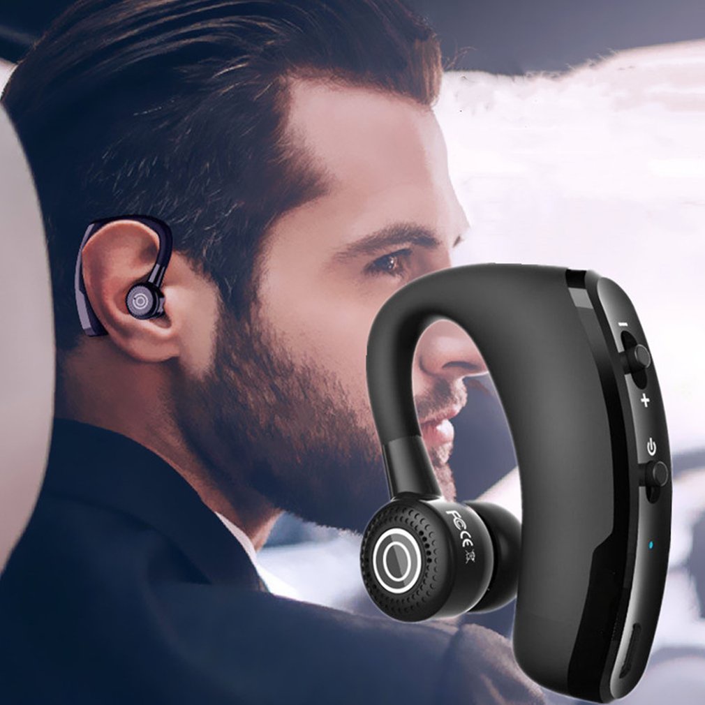 V9 Hanging Ear 5.0 Wireless Earphones Long Standby Sports In-Ear Noise Reduction Lightweight [Q/1]