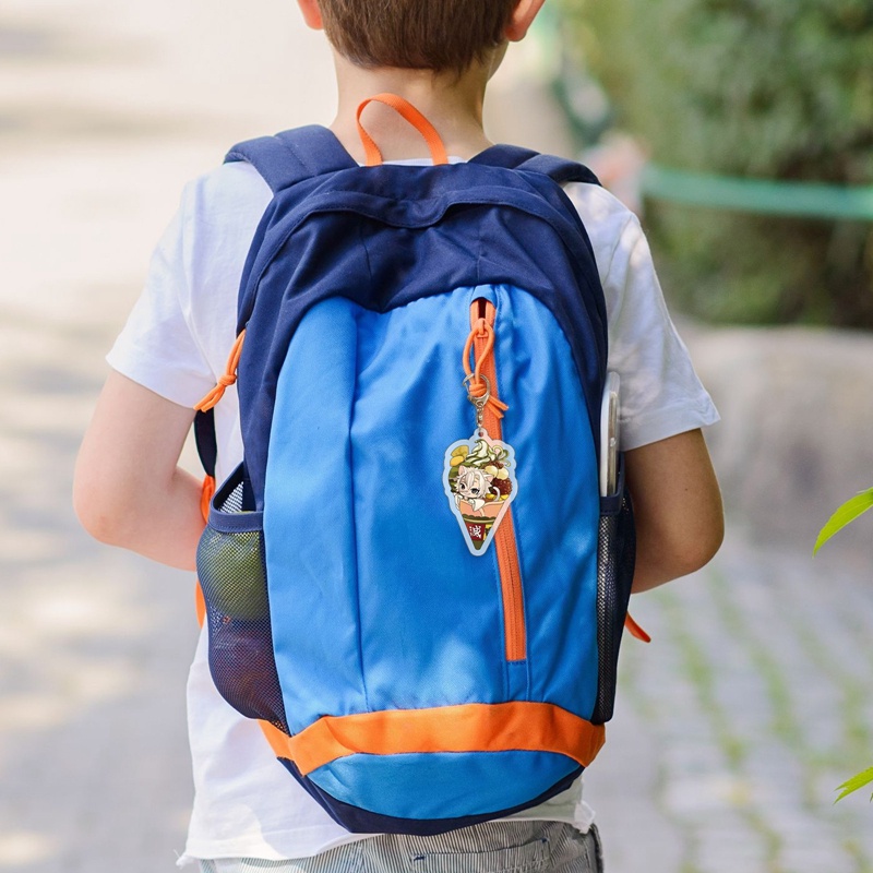 Móc Chìa Khóa Bằng Acrylic Hình Nhân Vật Anime Demon Slayer Dễ Thương