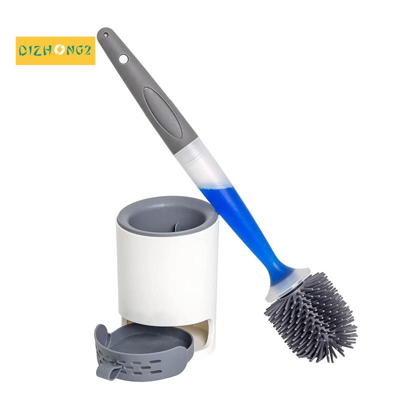 Giá Đỡ Bàn Chải Vệ Sinh Toilet Có Tay Cầm Tiện Lợi