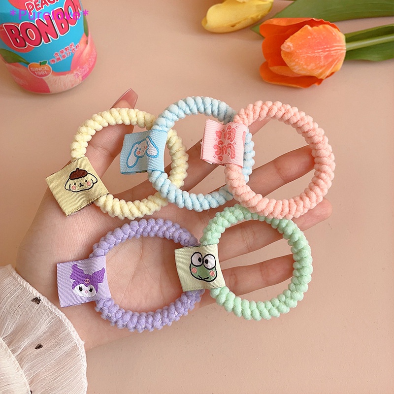 Dây Buộc Tóc Cao Su Co Giãn Màu Kẹo Ngọt Thời Trang Cho Nữ Mới