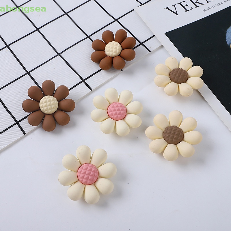 Abongsea Set 10 Kẹp Tóc Hình Hoa Hướng Dương Nhiều Màu Sắc Chất Lượng Cao DIY
