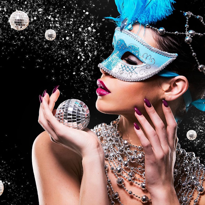 Set 24000 Miếng Dán Tráng Gương Hình Vuông Họa Tiết Mosaic Tự Dính Trang Trí Thủ Công