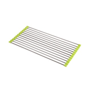 Kệ, vỉ inox co giãn gác bồn rửa chén xếp gọn, giá inox để chậu rửa bát đa năng size 22 * 47 cm giao màu ngẫu nhiên