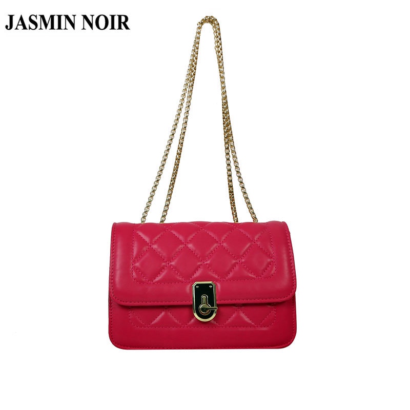 Túi Da JASMIN NOIR PU Đeo Chéo Họa Tiết Kim Cương Thời Trang Dành Cho Nữ