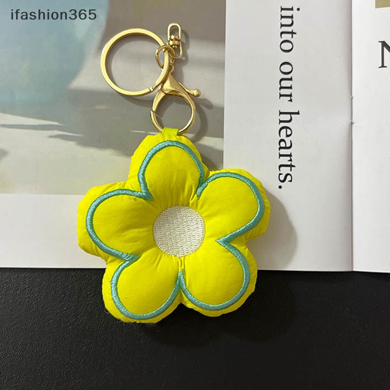 1 Móc Khóa Quả Cầu Hoa Vải Dễ Thương Thời Trang ifashion365