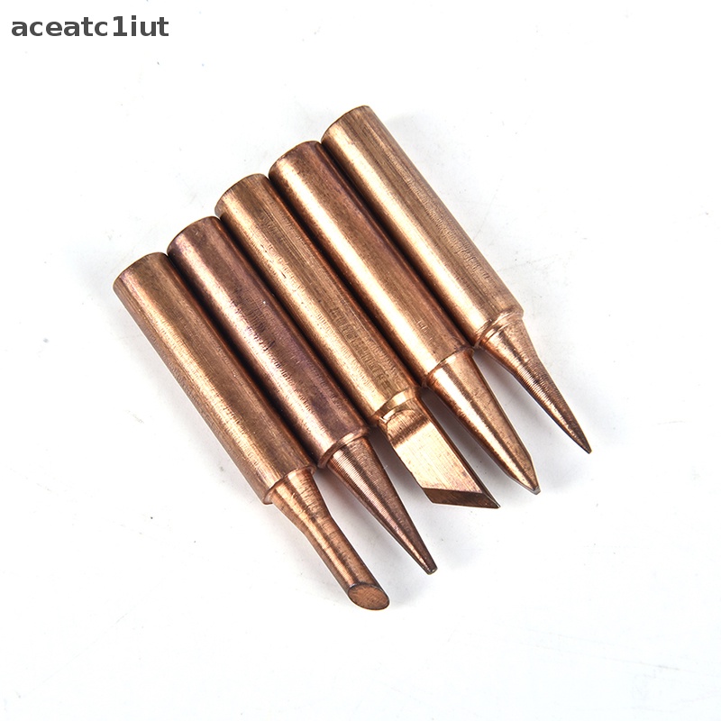 5 cái đầu hàn sắt 900m-t bằng đồng nguyên chất đầu hàn không chì mới