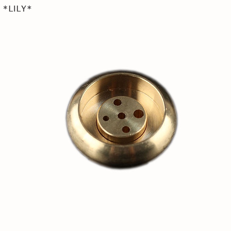 Lily 1pcs Chất lượng cao 5 lỗ mini Brass hương Burner Lư Hương Gậy Lư hương đứng chủ trang trí nội thất uuu