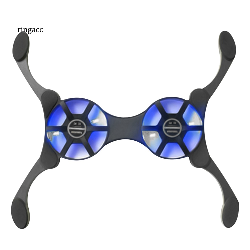 Quạt Tản Nhiệt 2 Đầu RGA 14inch Có Thể Gấp Gọn Tiện Dụng Cho Laptop Notebook