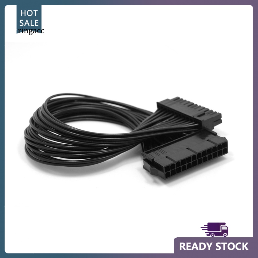 Dây Cáp Nối Dài Cho Bo Mạch Chủ PC Case 24 Pin Male Sang Female 32cm