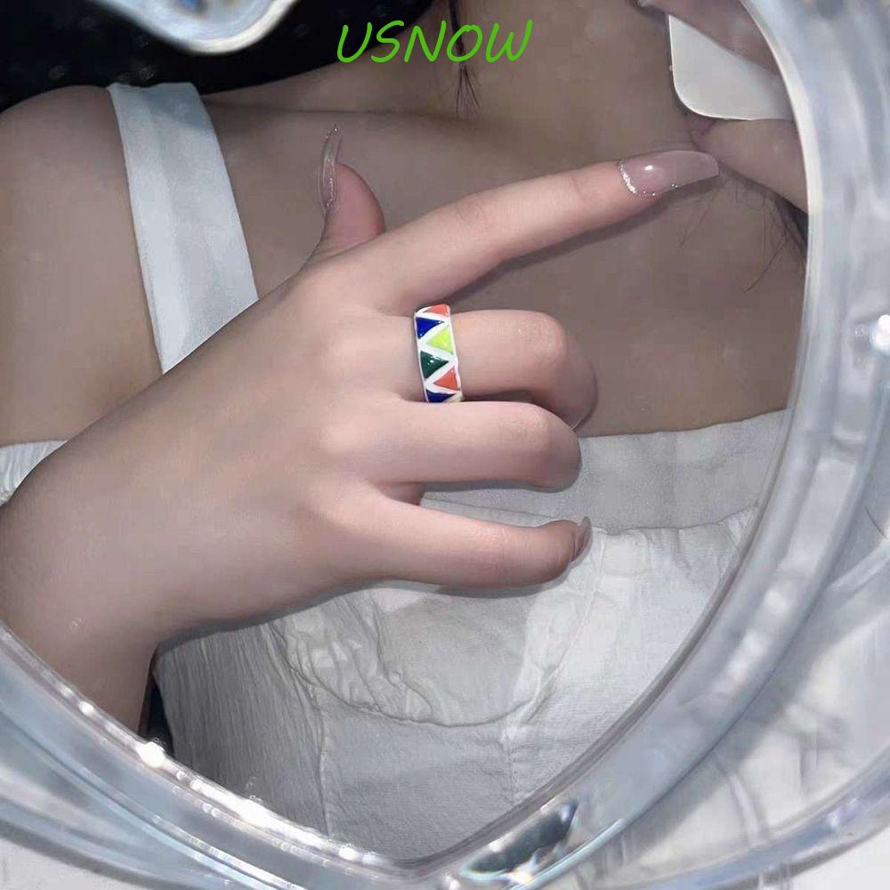 Nhẫn Hở Tráng Men Hình Mèo / Thỏ / Totoro Dễ Thương Phong Cách Hàn Quốc Cho Nữ