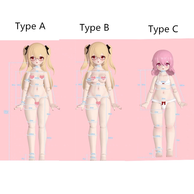 Đầu Búp Bê Nhựa pvc Mềm Cao 45Cm Tỉ Lệ 1 / 4