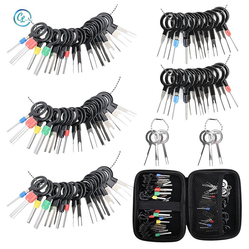 Bộ công cụ loại bỏ bộ chiết đầu cuối 82PCS Bộ công cụ chính ghim cho các thiết bị gia dụng trên ô tô , Công cụ kết nối dây có túi