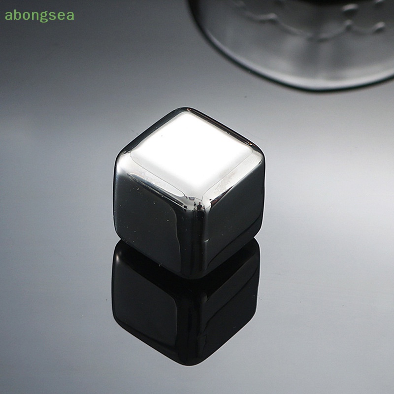 Đá Viên Uống Rượu Whiskey Bằng Thép Không Gỉ Tái Sử Dụng Được