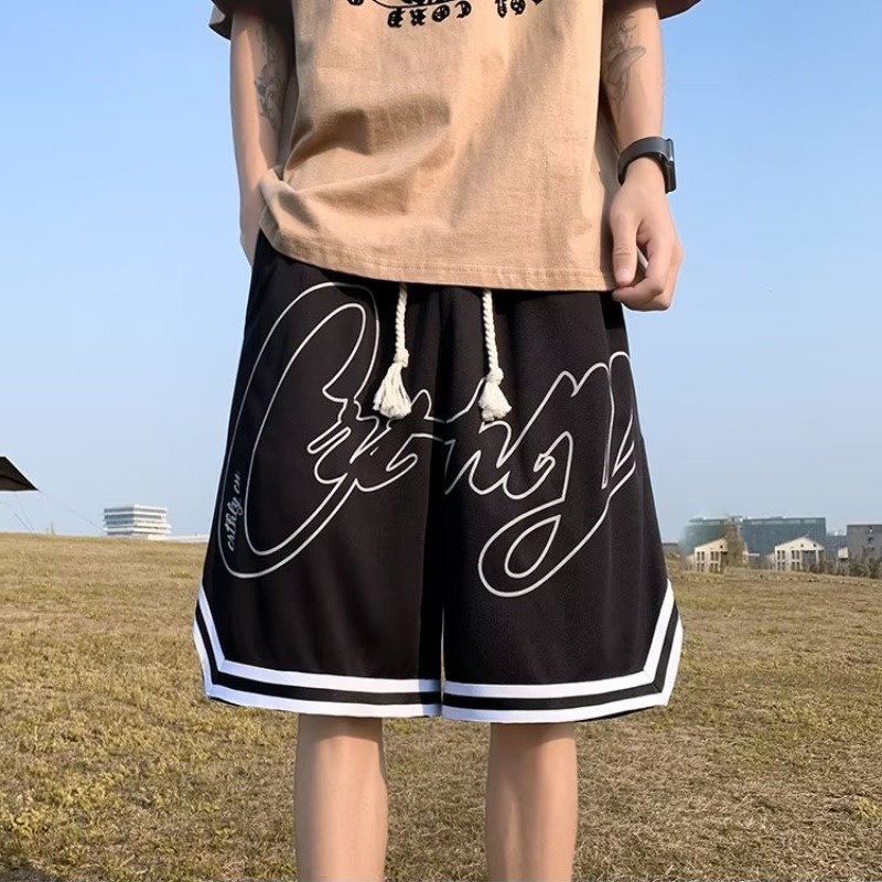 Quần ngắn ống rộng In Họa Tiết Thời Trang Mùa Hè Dành Cho Nam / Size M-5XL