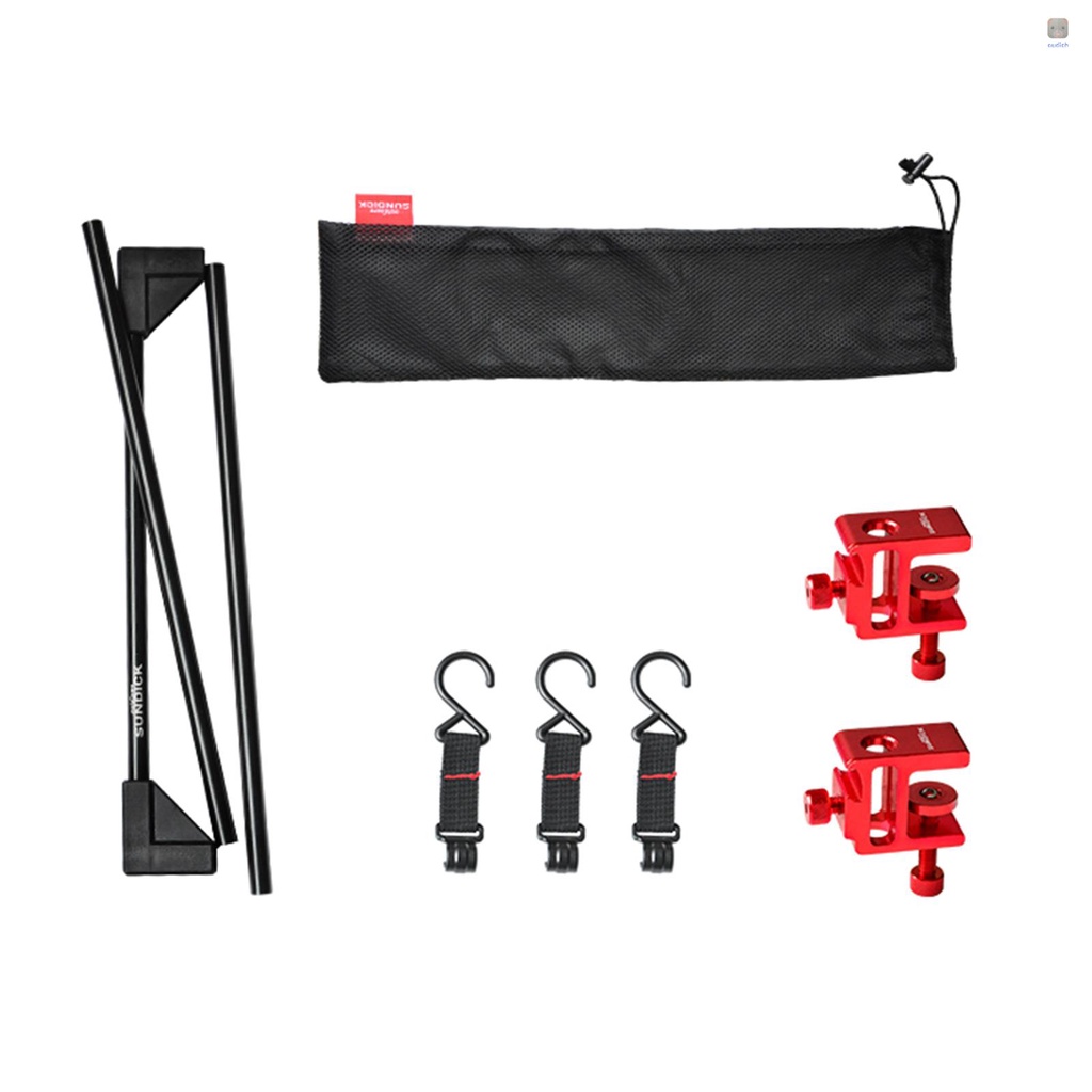 Kệ Để Bàn Siêu Nhẹ Bằng Hợp Kim Nhôm Tùy Chỉnh Kèm Móc Tiện Dụng Mang Theo Cắm Trại