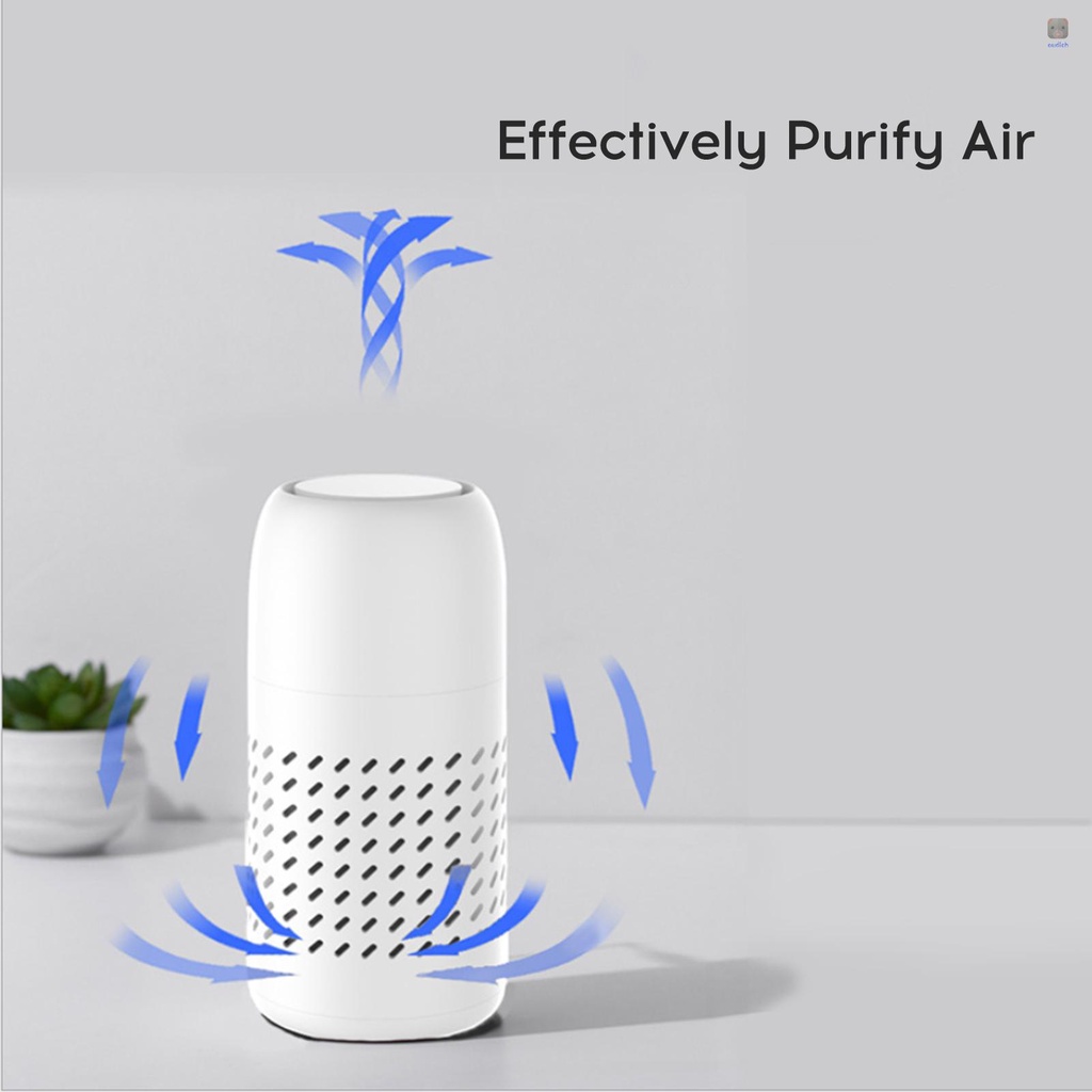 Máy Lọc Không Khí Nhỏ Khử Mùi Formaldehyde PM2.5 Dành Cho Gia Đình / Xe Hơi